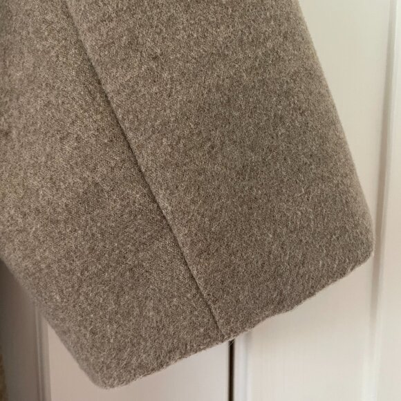 Calvin Klein Taupe/Brown Pea Coat, Size 16 Double Breasted - Picture 8 of 16